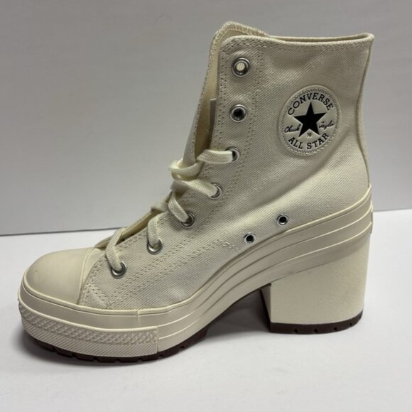 Converse Women’s Chuck 70 De Lux Heel Sneakers White, Size 9 M - Picture 2 of 6